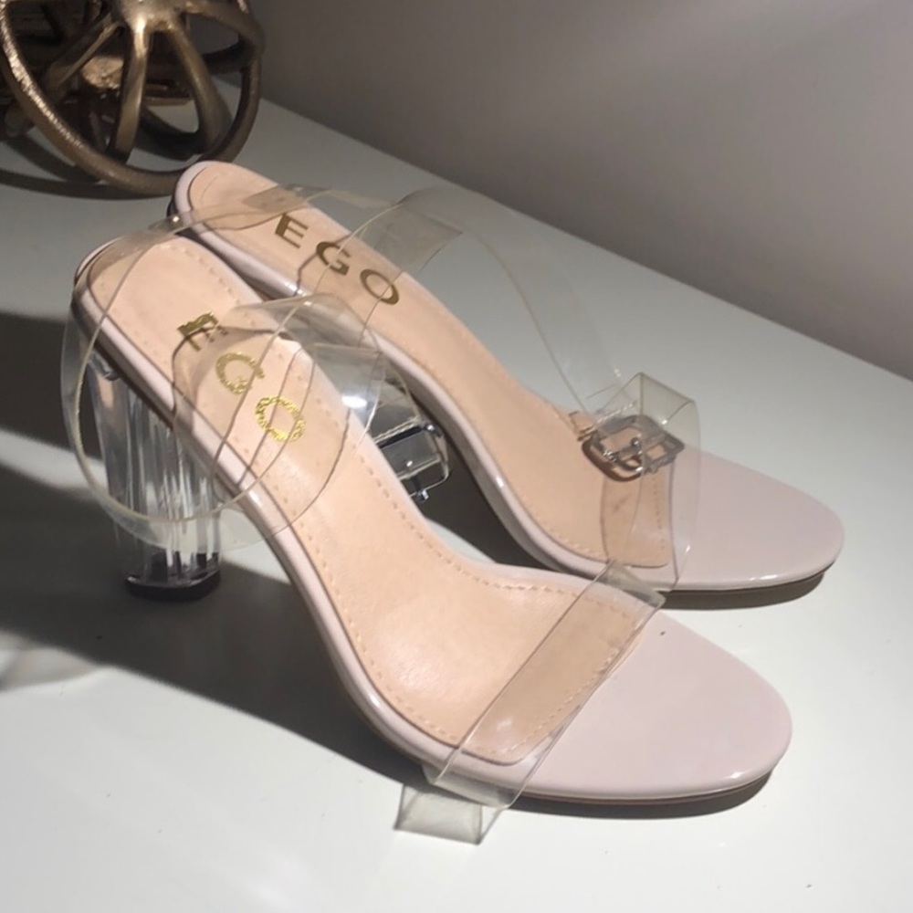 Clear heels